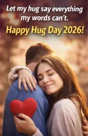 Happy Hug Day 2026 is celebrated on February 12