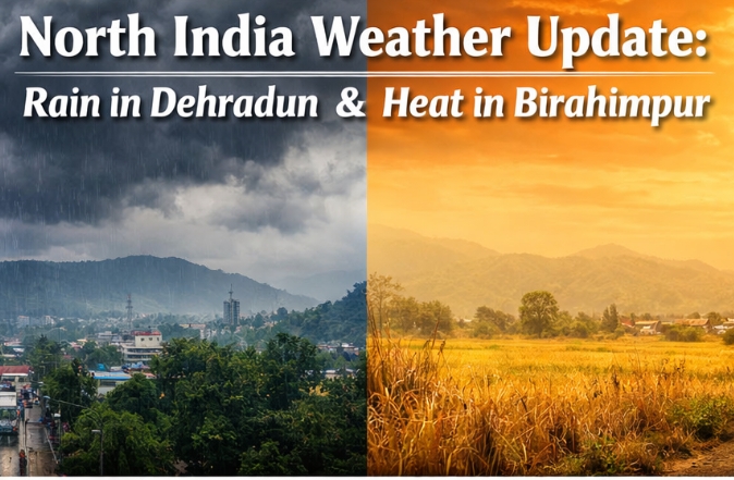 North India Weather Today: Rain and Snow